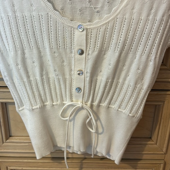 Zara Open Knit Top - Picture 3 of 9